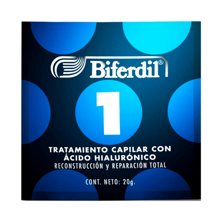 Imagen de BIFERDIL TRATAMIENTO CAPILAR 1 ÁCIDO HIALURONICO X 20 G